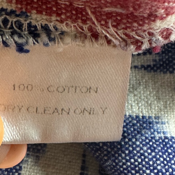 Anthropologie Ikat Print‎ Western Blue & Red Cowgirl Shorts S - Picture 6 of 6